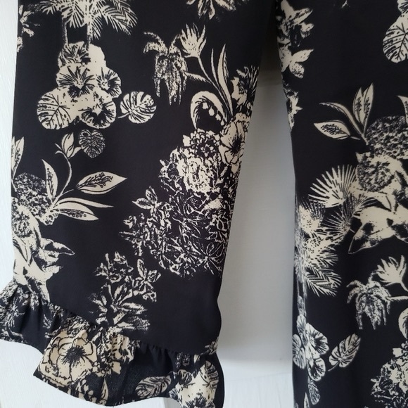 RW & Co Floral Printed Long Sleeve Midi Dress Sz 4 NWT - Picture 4 of 12